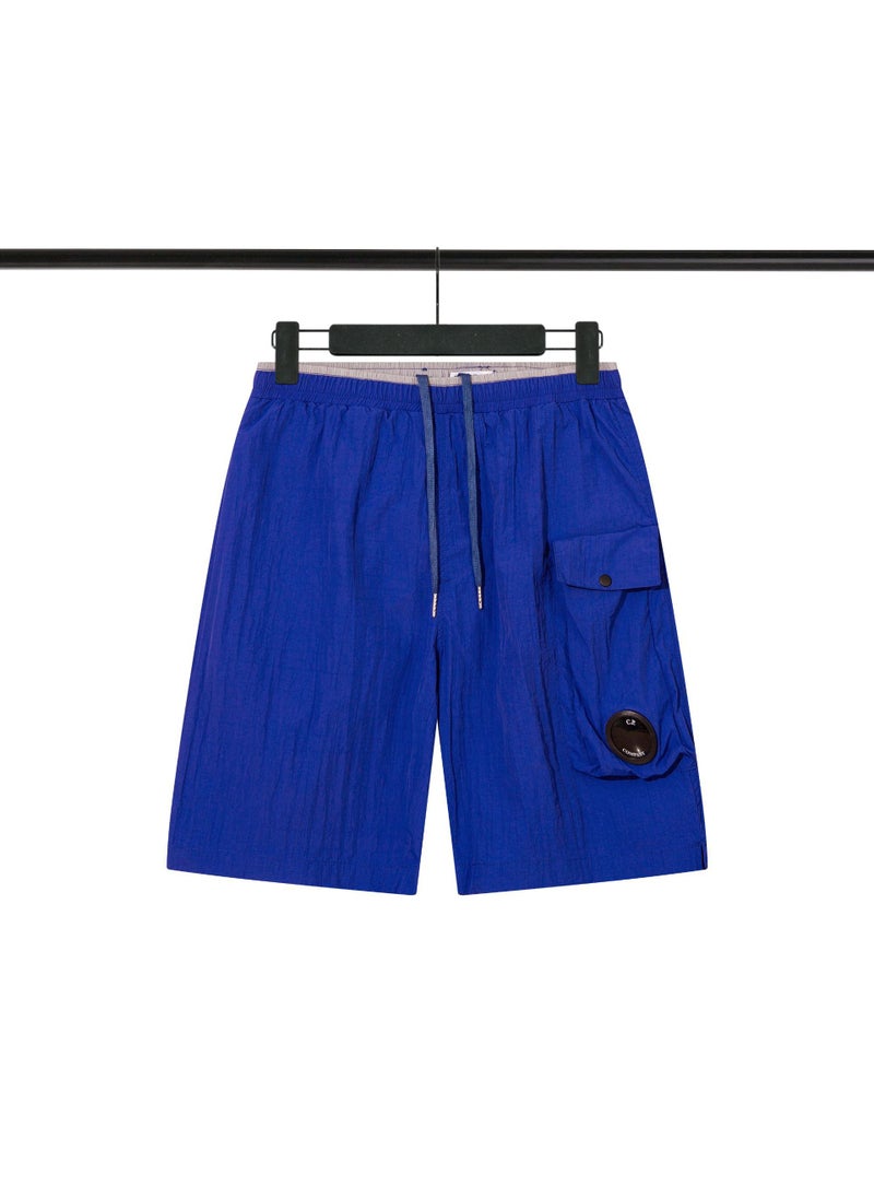 2023 SS CP.Company Dual Pocket Waterproof Casual Unisex Shorts Black