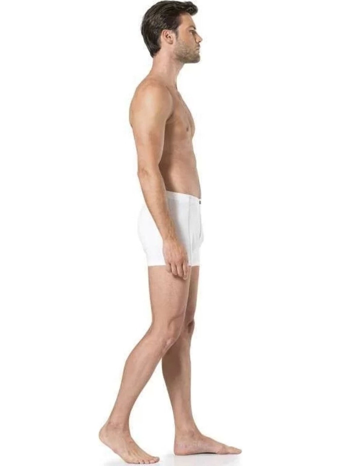 2 Piece Cotton White Men's Boxer