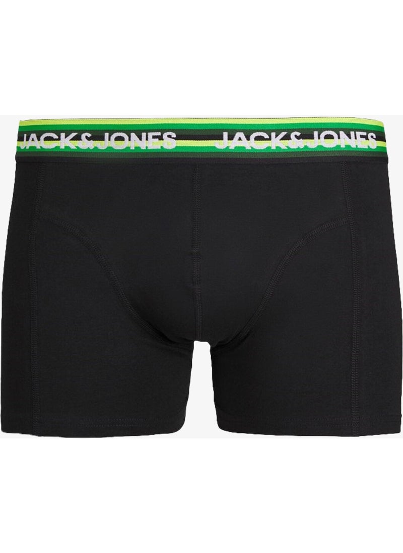 Jacsimon Solid Men's Black Boxer 12253577-WILDLIME