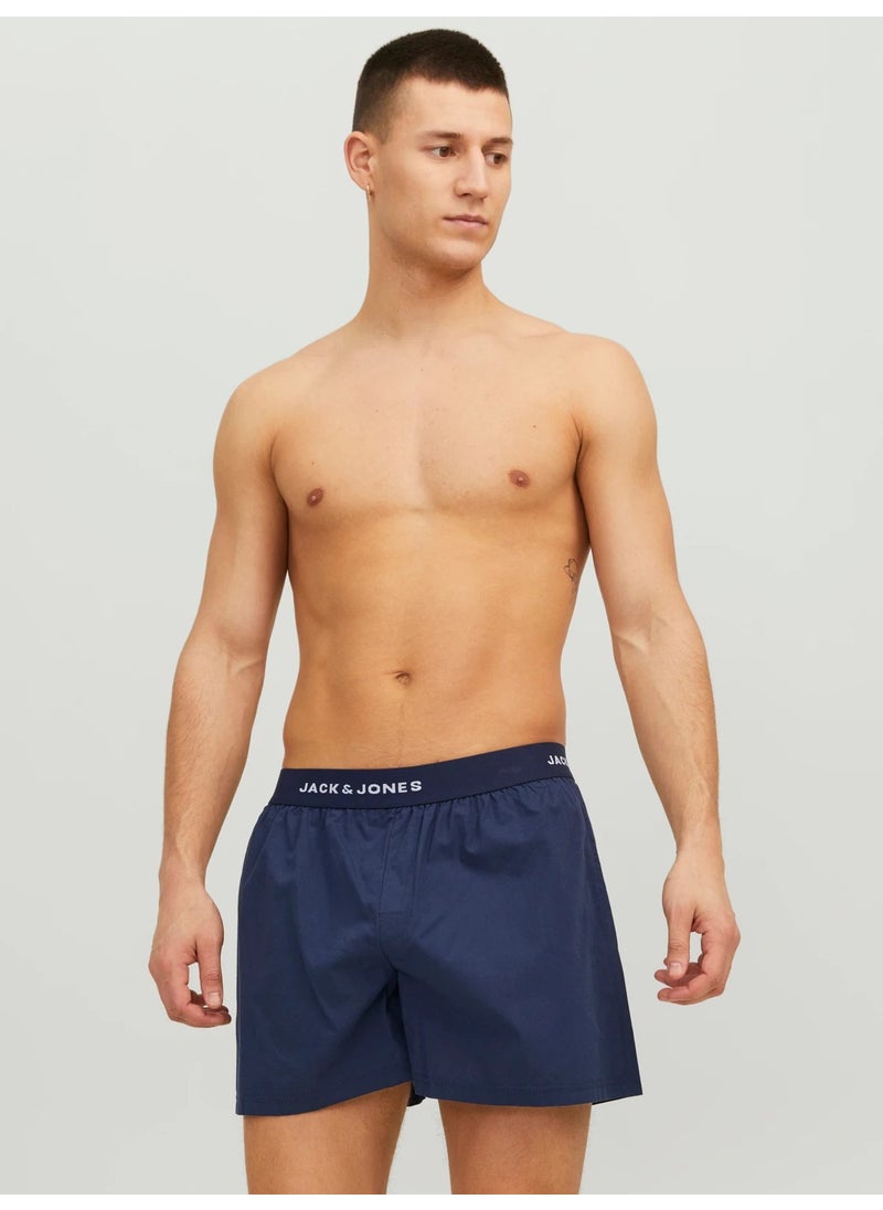 Navy Blue Men's 2-Piece Boxer Set 12239042