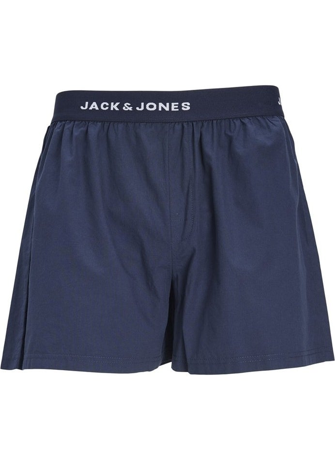 Navy Blue Men's 2-Piece Boxer Set 12239042