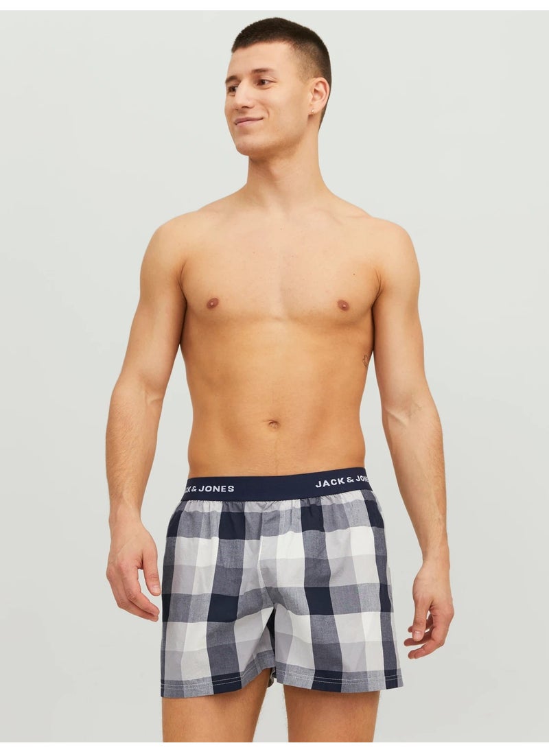 Navy Blue Men's 2-Piece Boxer Set 12239042