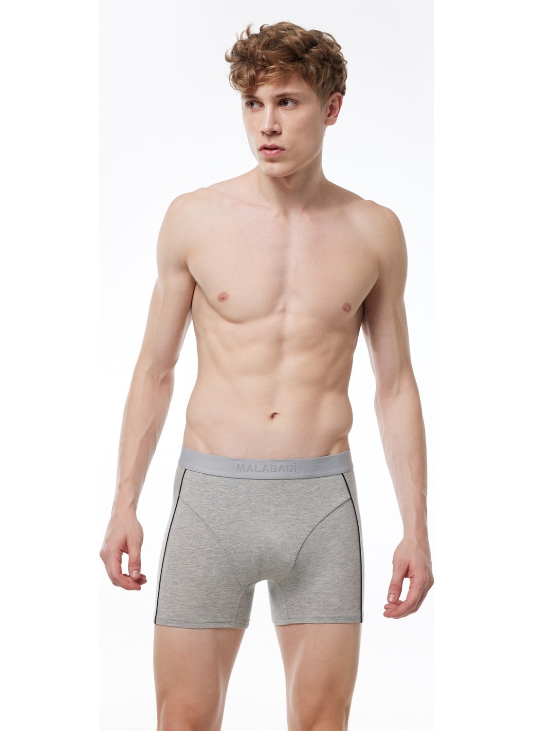 Men's Gray 5 Pack Modal Boxer 017 5MB017