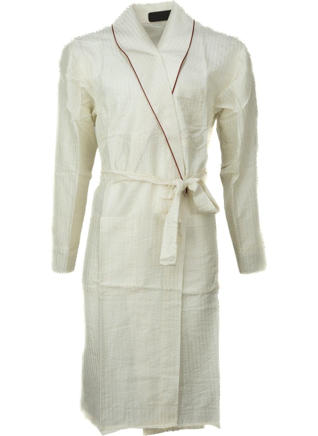 Men's Classic Model Robe Premium Cotton Woven Classic Robe Pocket Comfort Full Pattern