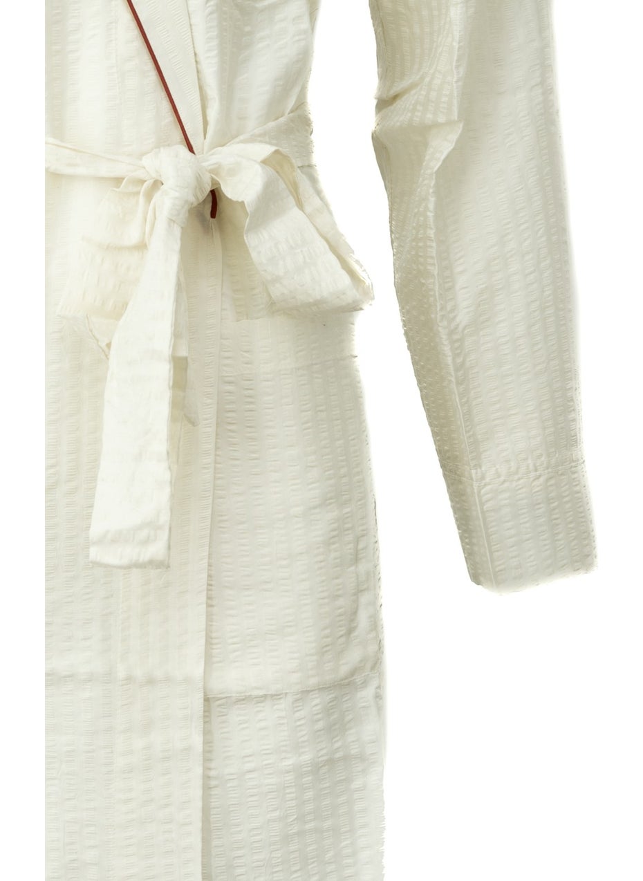 Men's Classic Model Robe Premium Cotton Woven Classic Robe Pocket Comfort Full Pattern