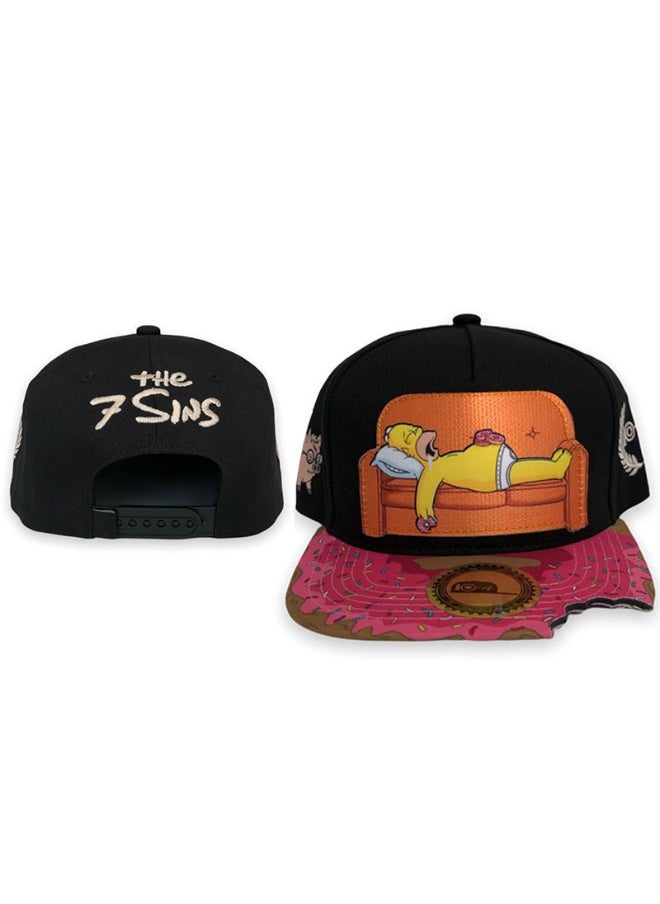 Fashionable Cartoon Baseball Cap With Adjustable Buckle For Reverse Wearing Street Dance For Daily Wear And Outdoor Sports