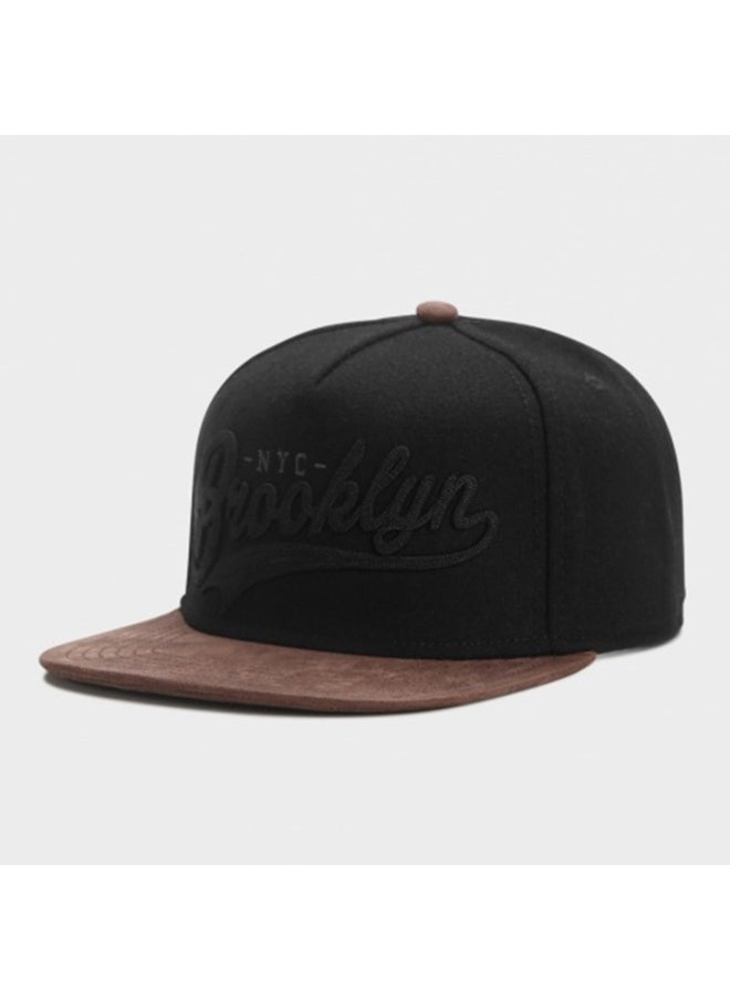 Fashionable BROOKLYN Baseball Cap With Adjustable Buckle For Reverse Wearing Street Dance For Daily Wear And Outdoor Sports