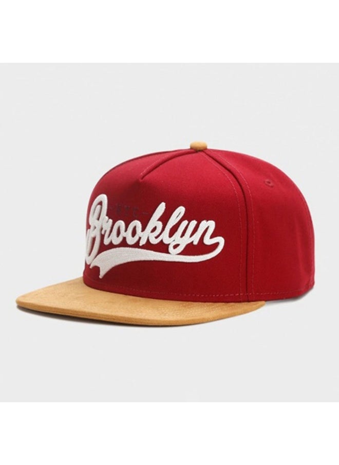 Fashionable BROOKLYN Baseball Cap With Adjustable Buckle For Reverse Wearing Street Dance For Daily Wear And Outdoor Sports