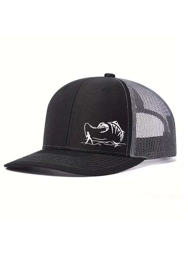 Fashionable Printed Baseball Cap With Adjustable Buckle For Reverse Wearing Street Dance For Daily Wear And Outdoor Sports