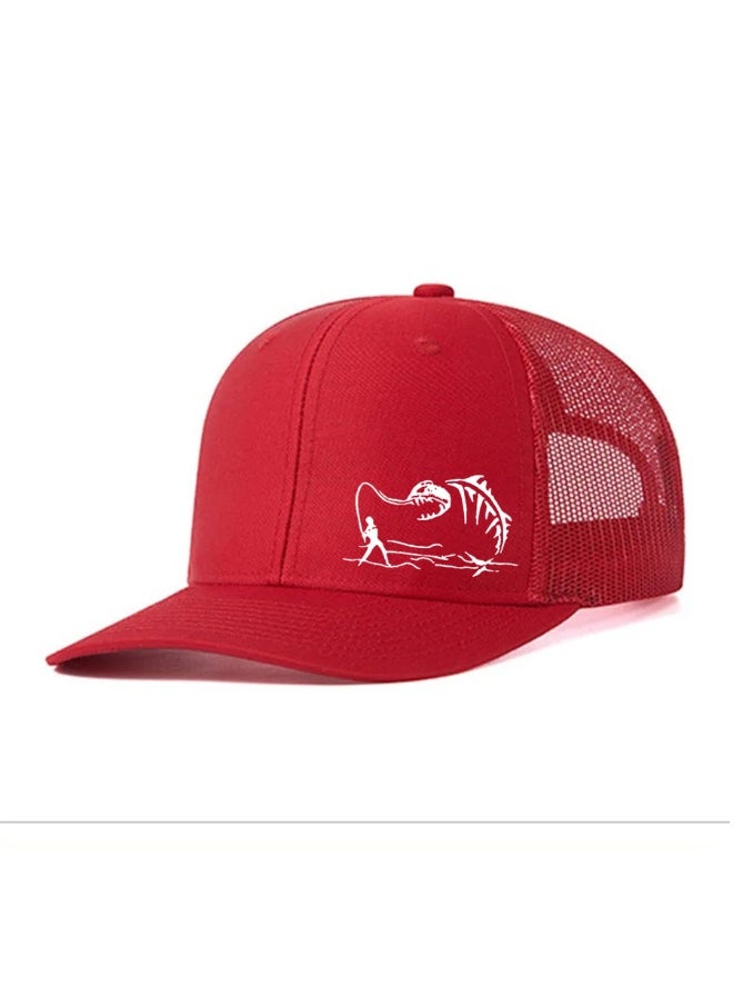 Fashionable Printed Baseball Cap With Adjustable Buckle For Reverse Wearing Street Dance For Daily Wear And Outdoor Sports