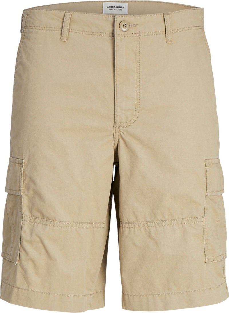 Jpstcole Campaign Men's Beige Cargo Shorts 12253222-Crockery