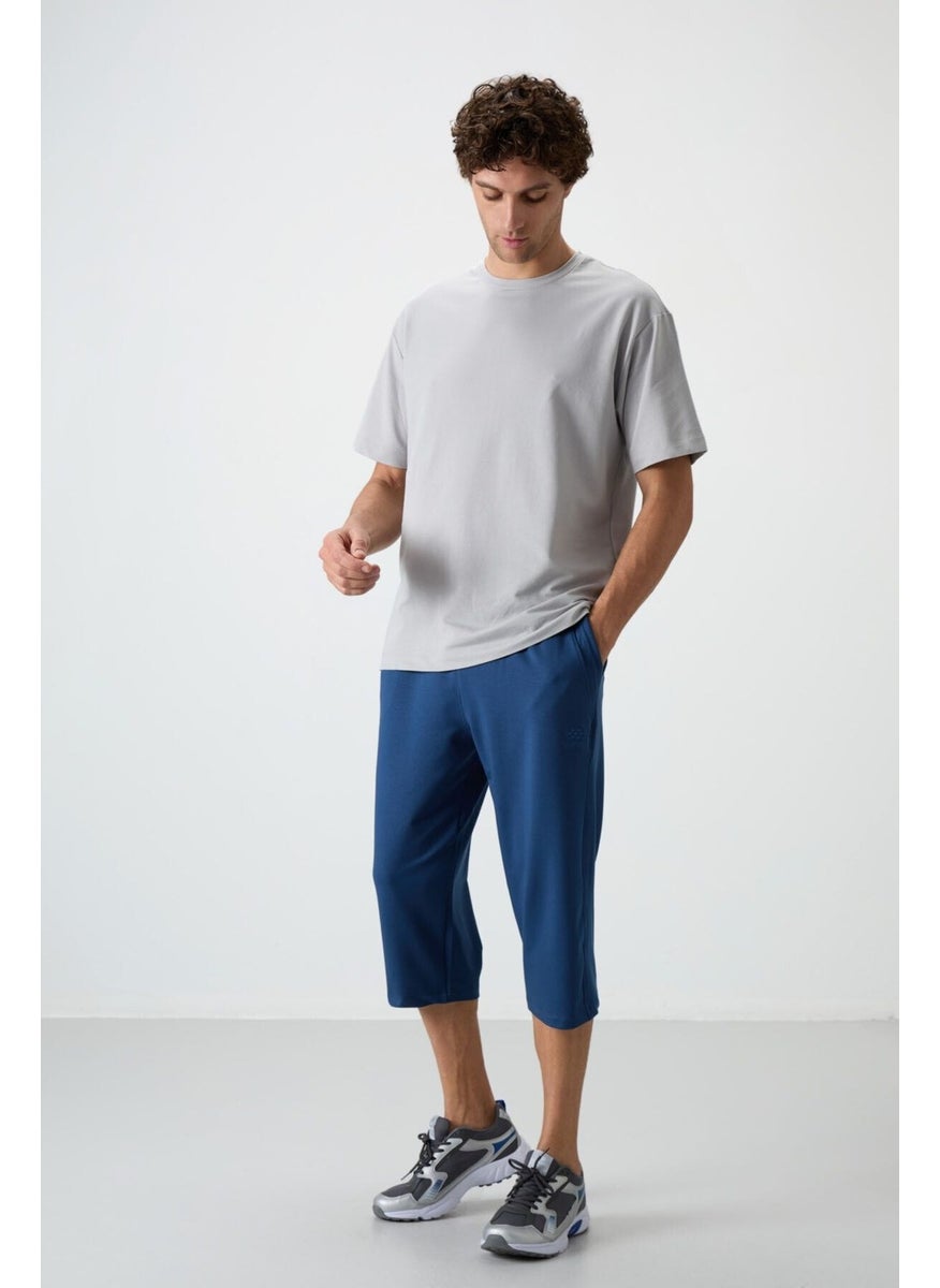Parliament Cotton Soft Texture Standard Fit Embroidered Men's Capri - 83102