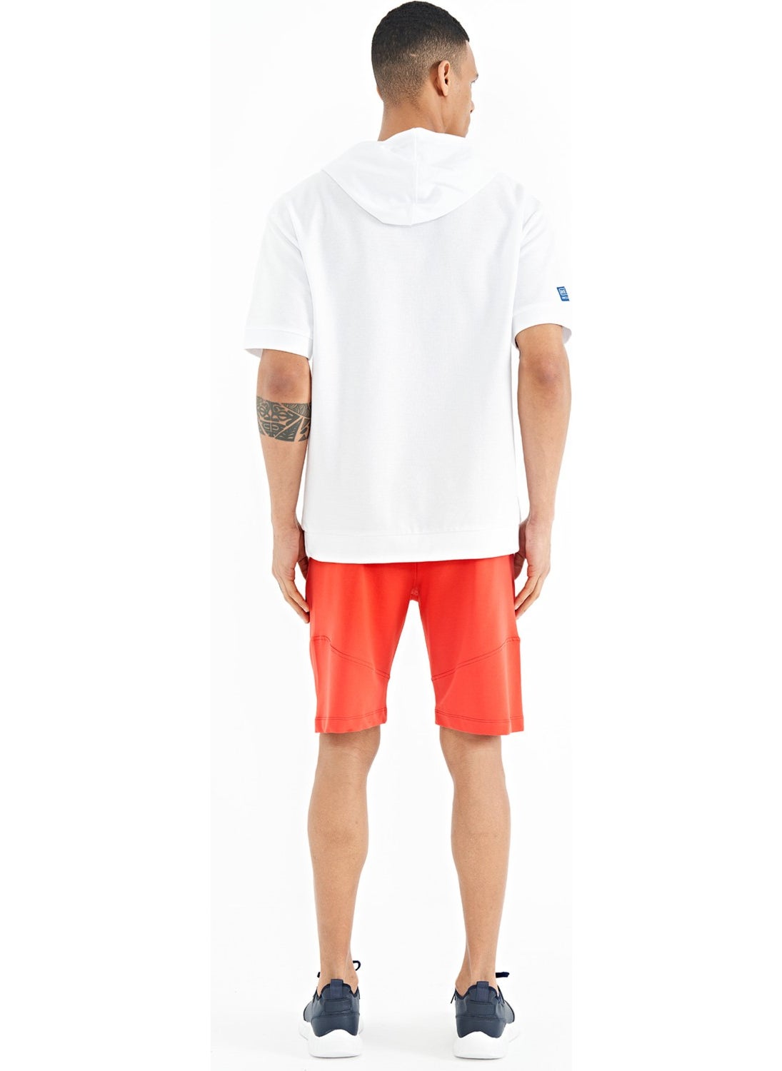 Fiesta Printed Detailed Logo Embroidered Standard Fit Men's Shorts - 81252