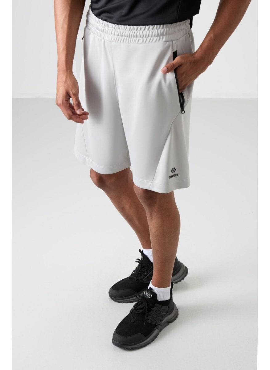 Stone Polyester Thick Soft Comfort Fit Men's Shorts - 81273