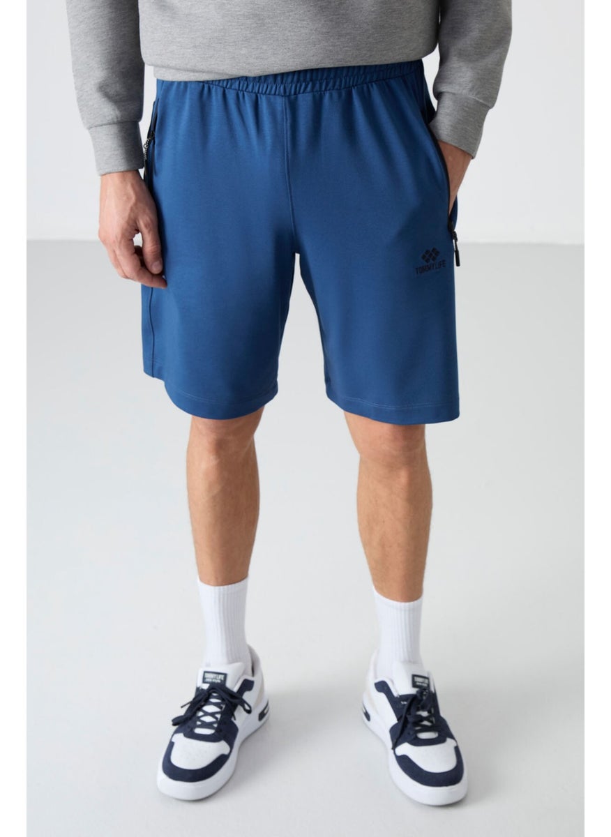Parliament Hidden Zipper Back Pocket Lace-Up Standard Fit Men's Shorts - 81136