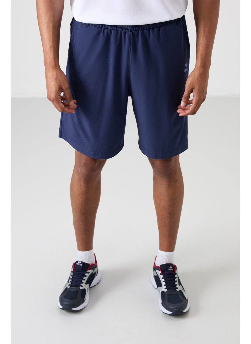 Indigo Polyester Thick Soft Comfort Fit Men's Shorts - 81268