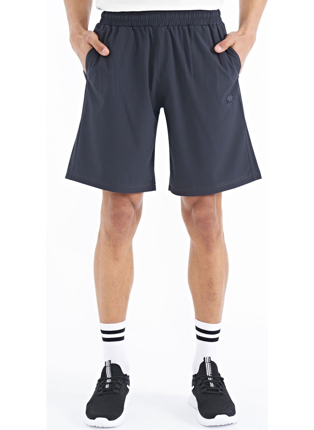 Anthracite Side Pocket Detailed Elastic Men's Shorts - 81238