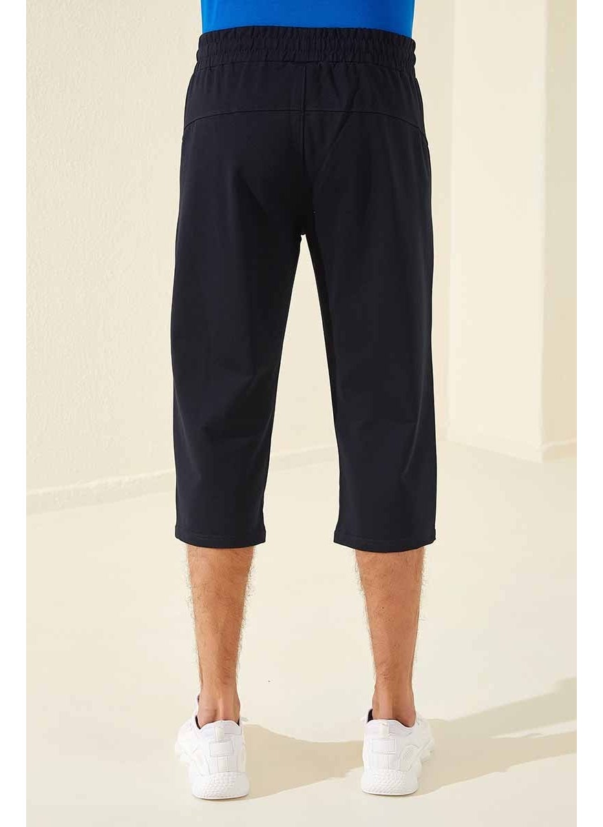 Navy Blue Men's Zipper Pocket Standard Mold Classic Leg KAPRI-83091_01
