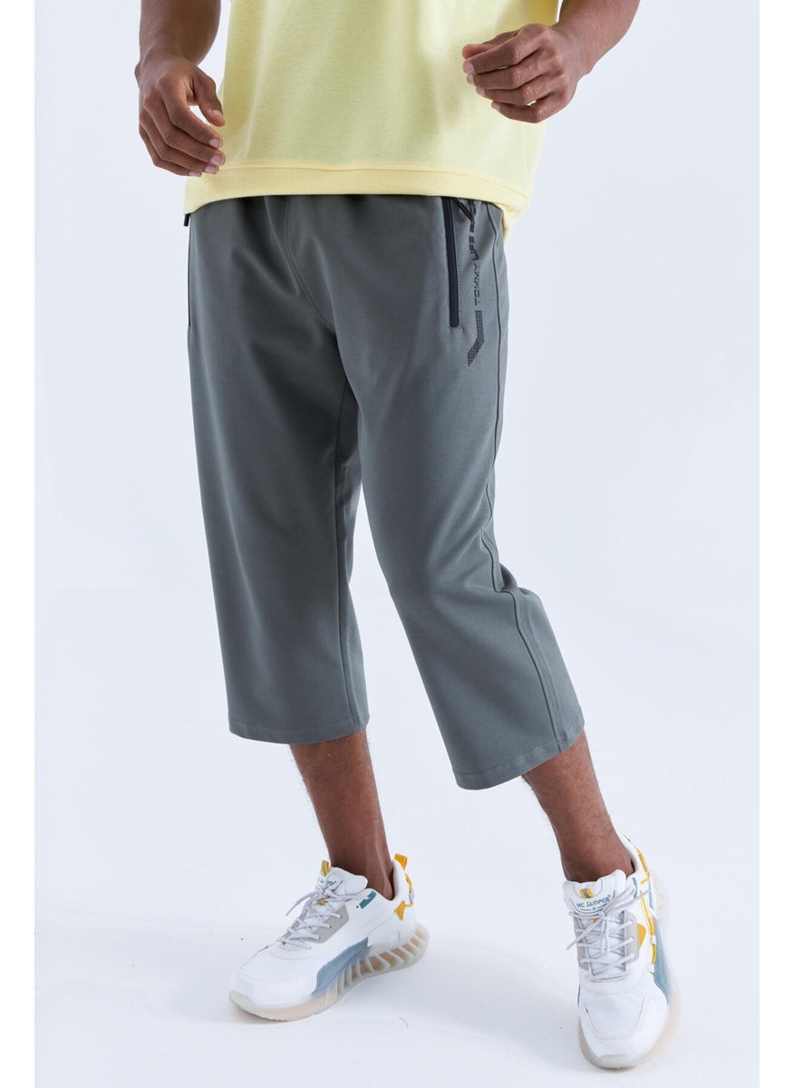 Çağla Zipper Pocket Standard Fit Classic Leg Men's Capri - 83091