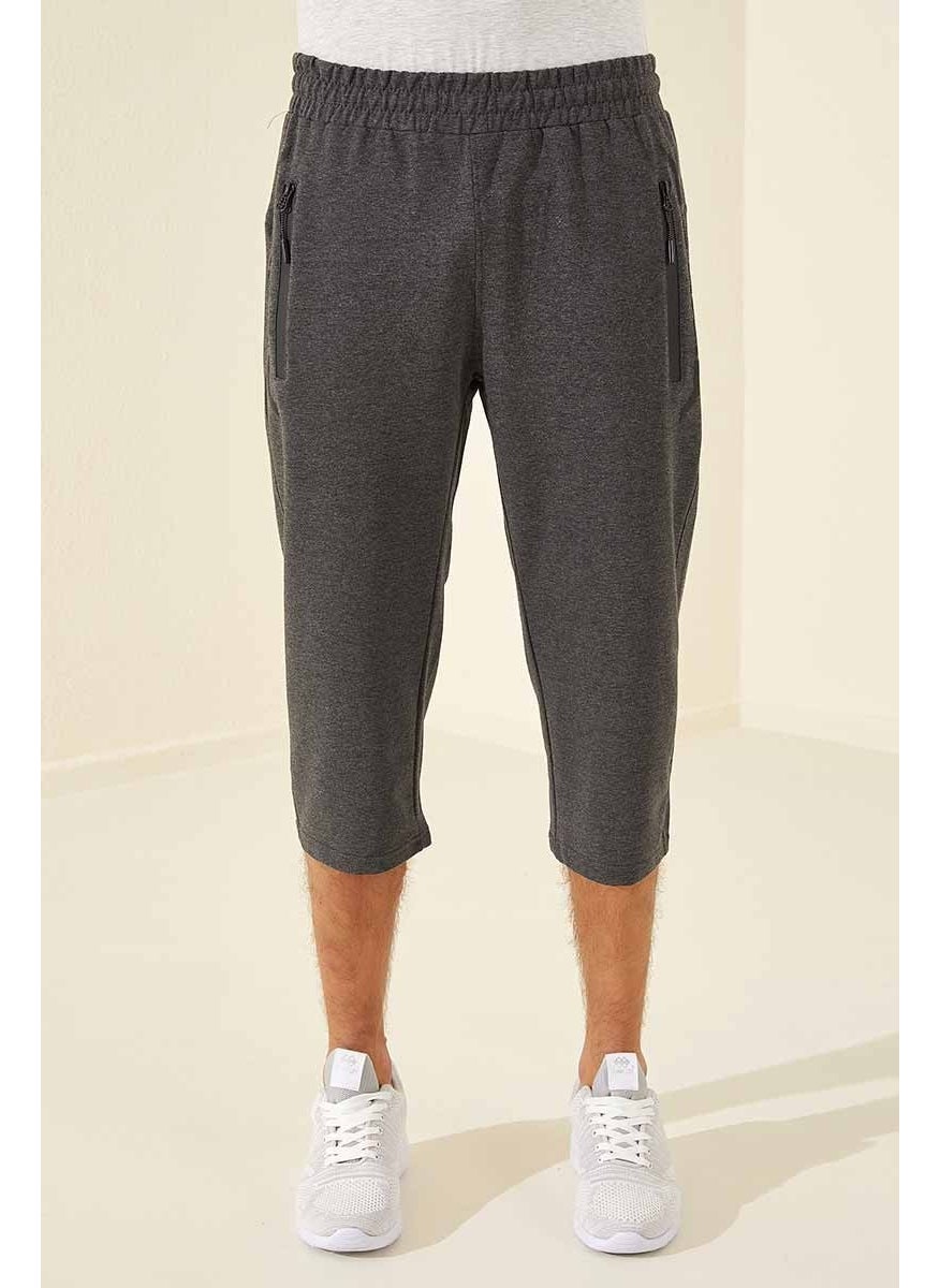 Anthracite Melange Men's Zipper Pocket Standard Mold Classic Leg KAPRI-83091_01