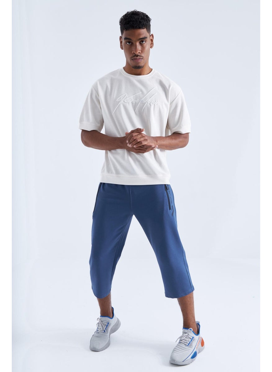 Petrol Zipper Pocket Standard Fit Classic Leg Men's Capri - 83091
