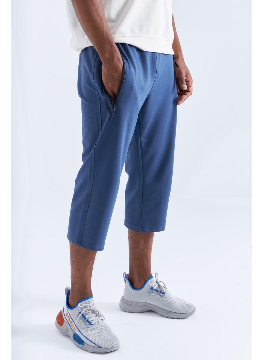 Petrol Zipper Pocket Standard Fit Classic Leg Men's Capri - 83091