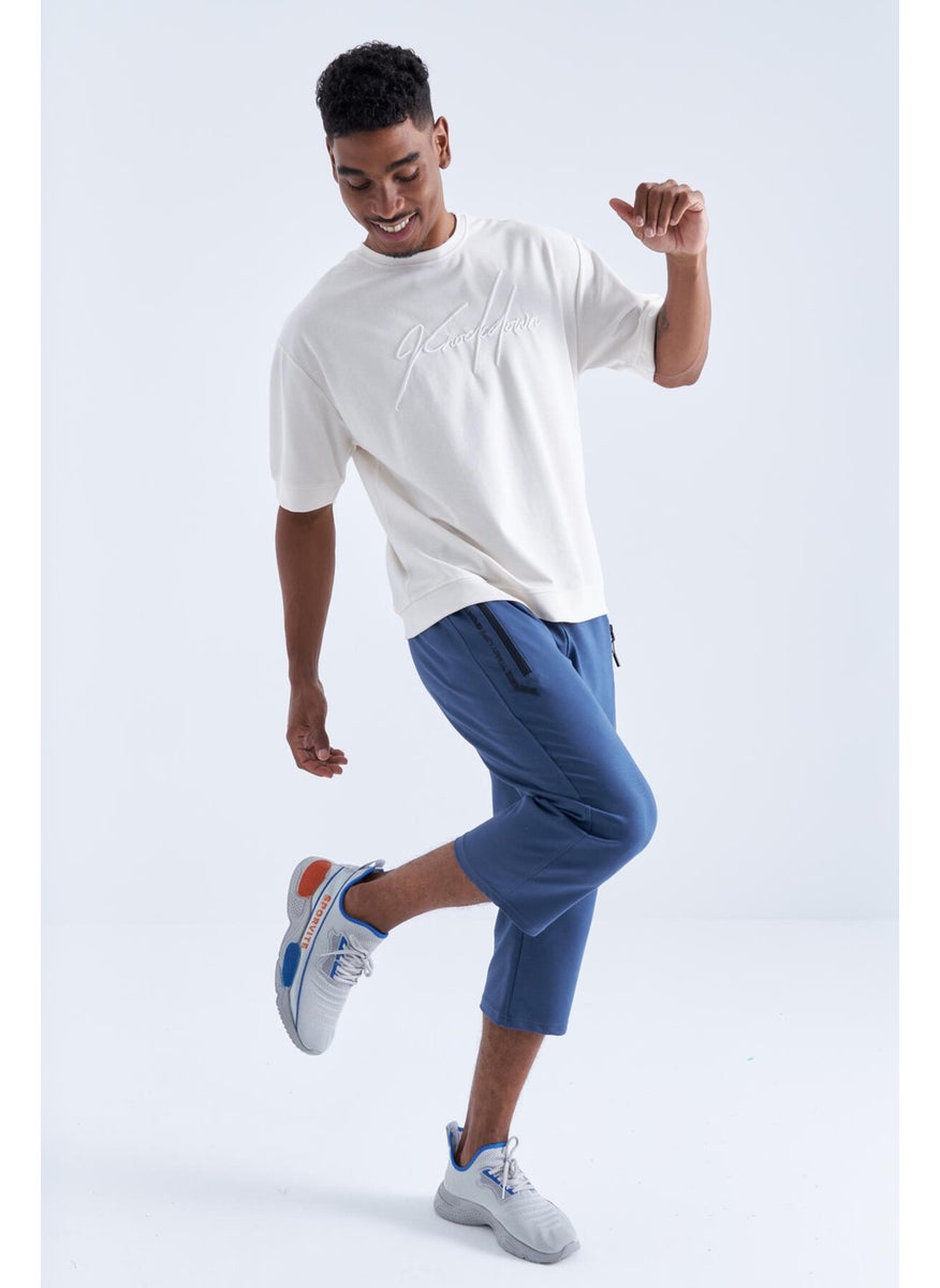 Petrol Zipper Pocket Standard Fit Classic Leg Men's Capri - 83091