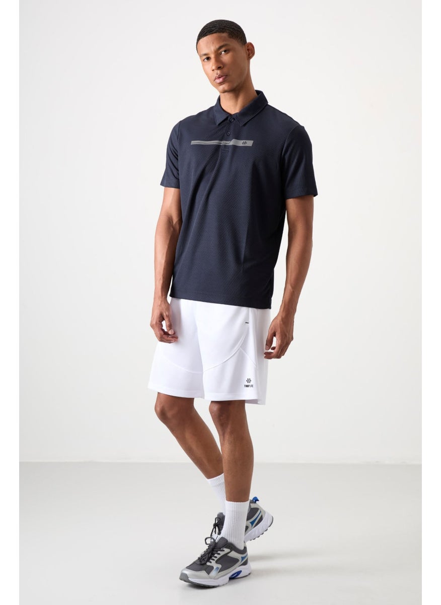 White Polyester Thick Soft Comfort Fit Men's Shorts - 81271