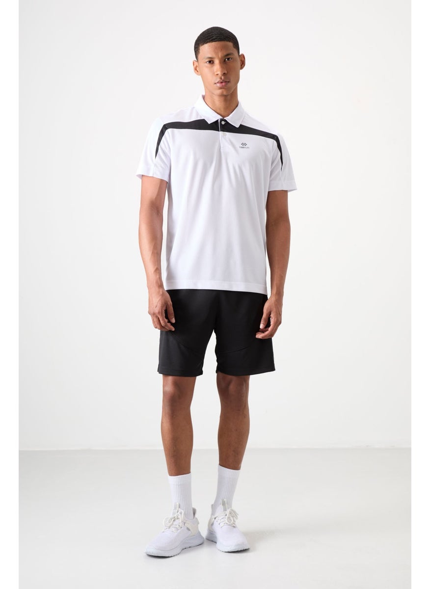 Black Polyester Thick Soft Comfort Fit Men's Shorts - 81271