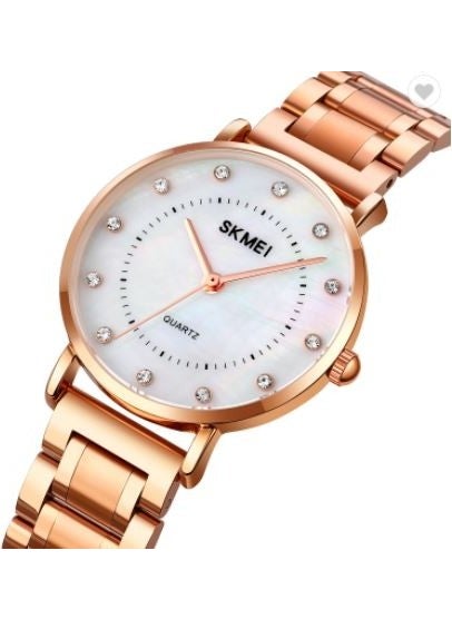 New Design Rose Gold Women's Wristwatch Waterproof