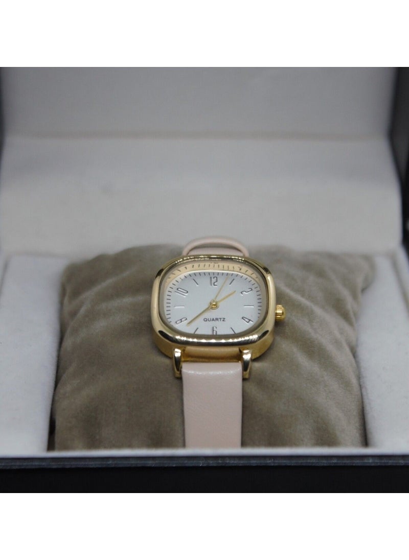 Brand Square Steel Case Minimal Wristwatch