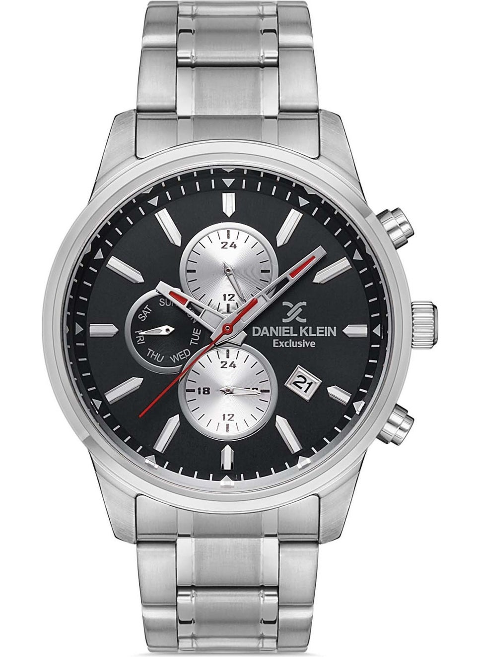 exclusive Active Display Black Dial Men's Wristwatch