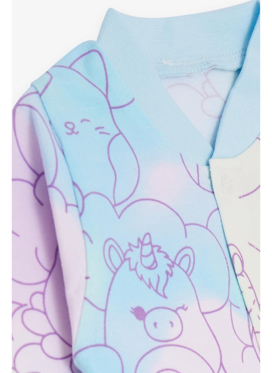 Baby Girl Jumpsuit Cute Animals Printed 0-3 Months-6 Months, Mixed Color