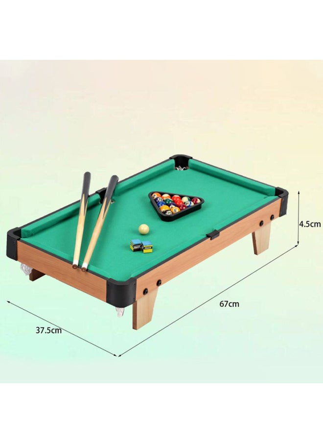 Household Mini Pool Table Children's Small Pool Toy Small Dormitory Desktop Multifunctional Portable Adult Large Size-Color:1122-1 Rounded Corner Wood Grain 50cm Club X2 2.5cm American Ball X1 Matching Tripod X1 Brush X1 Powder Polishing X1