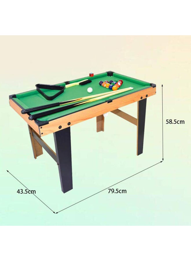 Household Mini Pool Table Children's Small Pool Toy Small Dormitory Desktop Multifunctional Portable Adult Large Size-Color:1129 Wood Grain Table Top 68cm Club X2 2.5cm American Ball X1 Matching Tripod X1 Brush X1 Powder Polishing X1