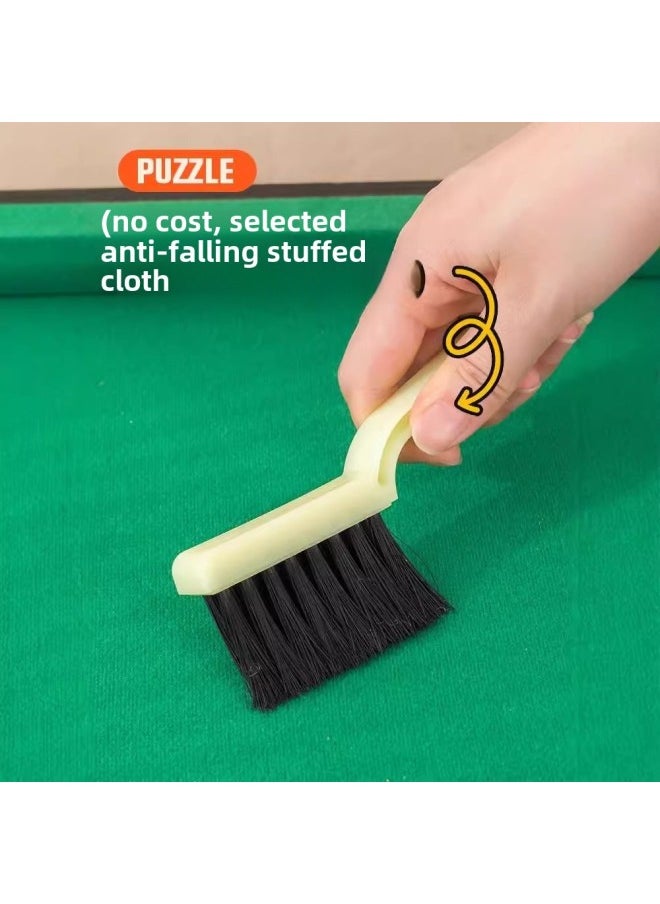 Household Mini Pool Table Children's Small Pool Toy Small Dormitory Desktop Multifunctional Portable Adult Large Size-Color:1129 Wood Grain Table Top 68cm Club X2 2.5cm American Ball X1 Matching Tripod X1 Brush X1 Powder Polishing X1