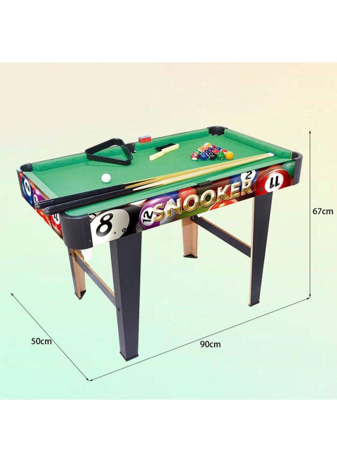 Household Mini Pool Table Children's Small Pool Toy Small Dormitory Desktop Multifunctional Portable Adult Large Size-Color:1132 Table Ball Table Green 90cm Club X2 3.2cm American Ball X1 Matching Tripod X1 Brush X1 Powder Polishing X2