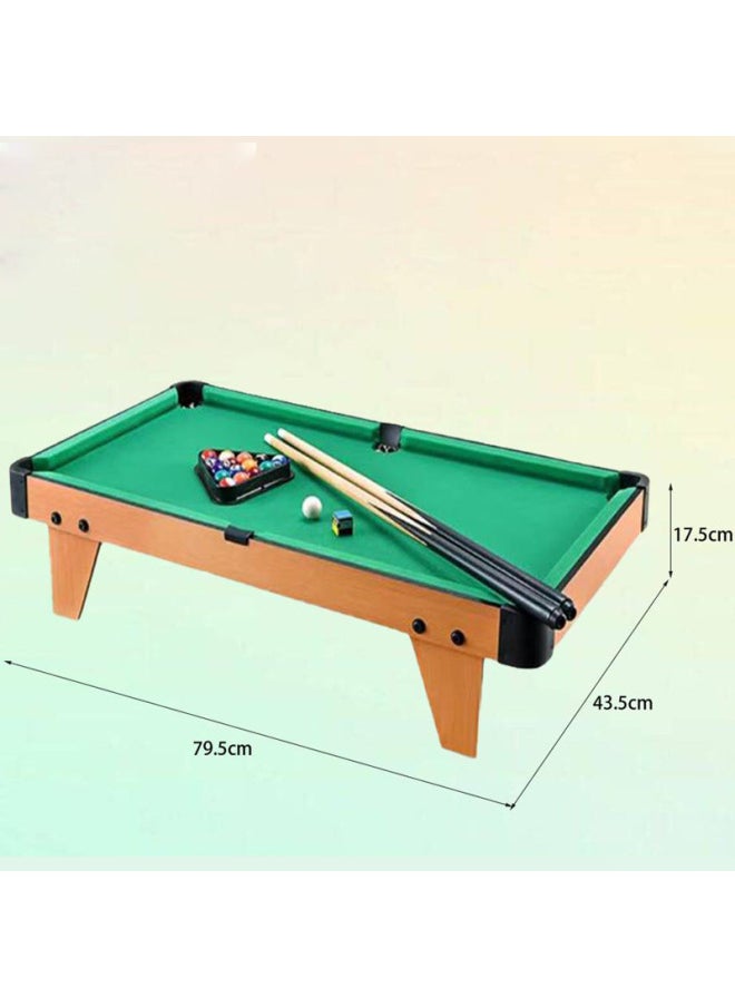 Household Mini Pool Table Children's Small Pool Toy Small Dormitory Desktop Multifunctional Portable Adult Large Size-Color:1125 Wood Grain Table Top 68cm Club X2 2.5cm American Ball X1 Matching Tripod X1 Brush X1 Powder Polishing X1