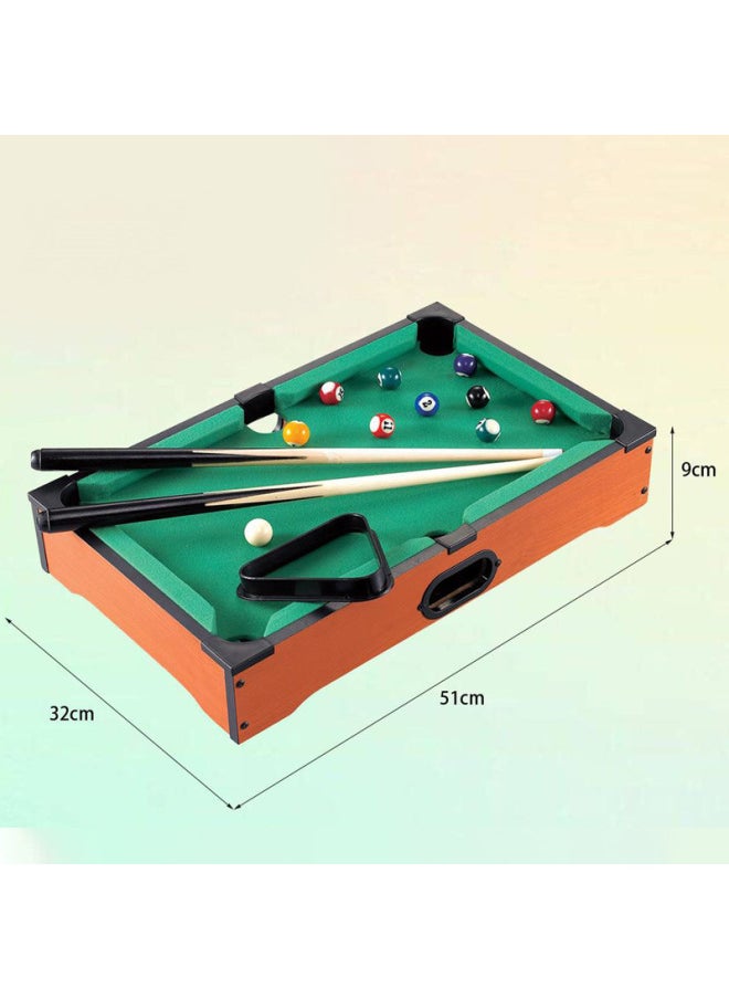 Household Mini Pool Table Children's Small Pool Toy Small Dormitory Desktop Multifunctional Portable Adult Large Size-Color:1128 Table Ball Table 50cm Club X2 2.5cm American Ball X1 Matching Tripod X1 Brush X1 Powder Polishing X1