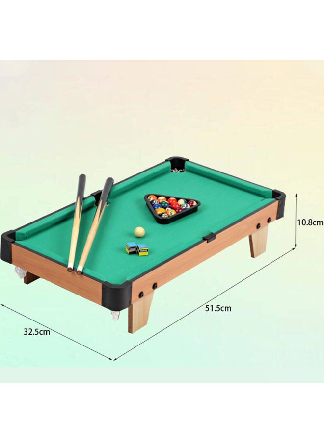 Household Mini Pool Table Children's Small Pool Toy Small Dormitory Desktop Multifunctional Portable Adult Large Size-Color:1123-1 Rounded Corner Wood Grain 50cm Club X2 2.5cm American Ball X1 Matching Tripod X1 Brush X1 Powder Polishing X1