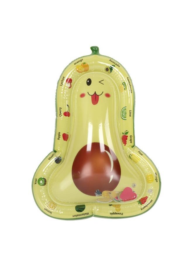 Inflatable Water Mat PVC Multifunctional Foldable Avocado Pattern Baby Infant Cushion