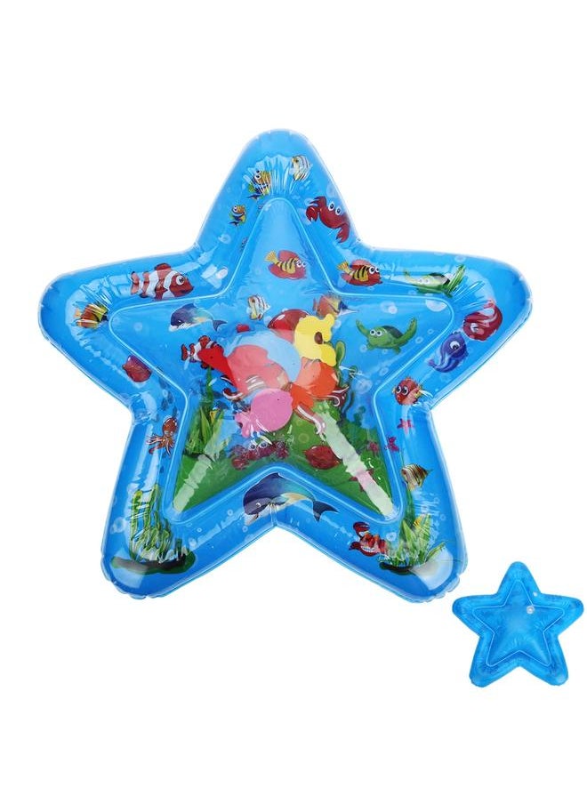 Star-Shaped Baby Toddlers Inflatable Water Mat Playmat Tummy Time Built-in Floating EVA Toy