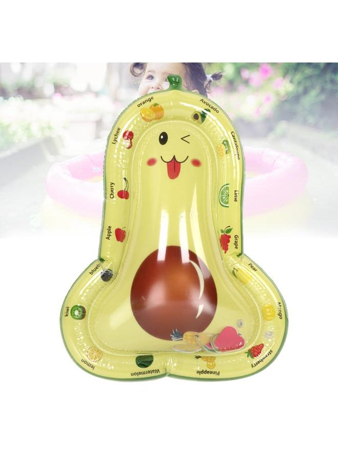 Inflatable Water Mat PVC Multifunctional Foldable Avocado Pattern Baby Infant Cushion