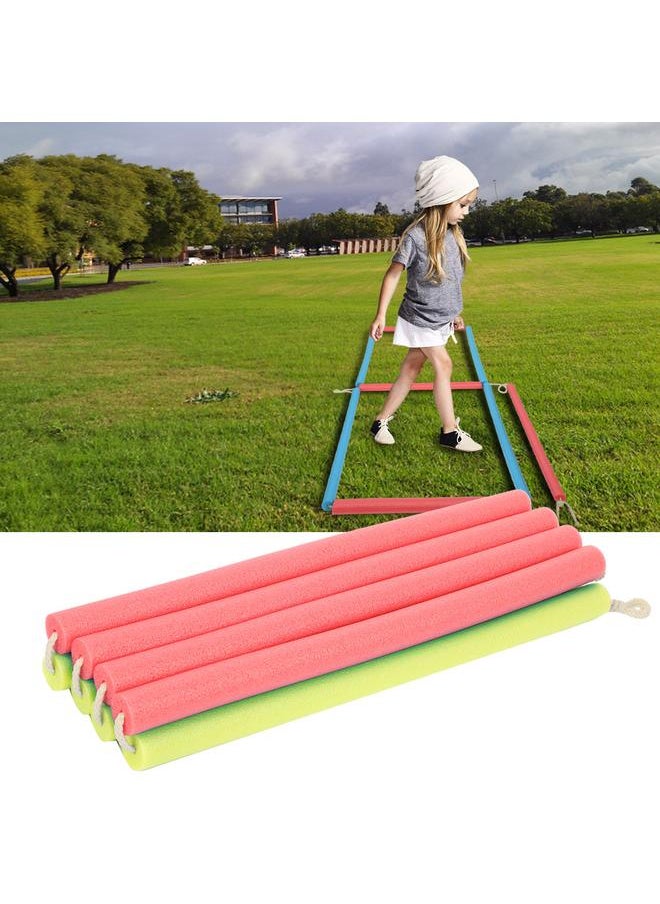 8 Segments Outdoor Game Toys Sports Hopscotch Kid Child Training Long Jumping Ring(Red Yellow)