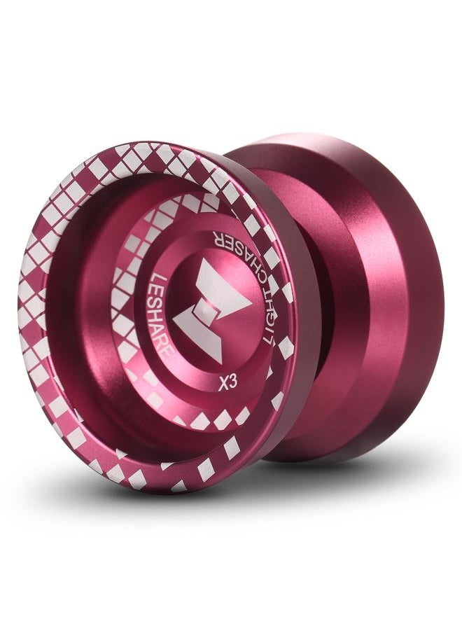 2 Pack Professional Yo Balls Aluminum Alloy Responsive YoYo with Unresponsive Bearing for Professionals Beginners