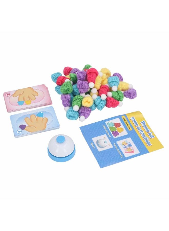 Knitted Thumb Cap Game Toy Colour Recognition Left and Right Hand Training Finger Miniature Hats