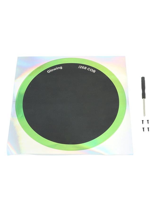LED Flying Disc Ring Night Sports Disk Set for Outdoor Camping Beach Backyard Lawn Green