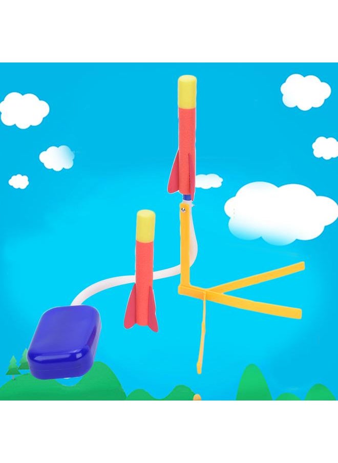 Puzzle Toys Outdoor Rocket Launcher Catapult Toy for 3 Years Old or Older Children