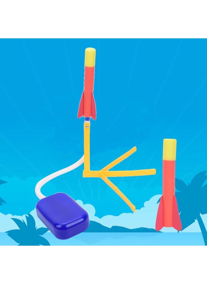 Puzzle Toys Outdoor Rocket Launcher Catapult Toy for 3 Years Old or Older Children