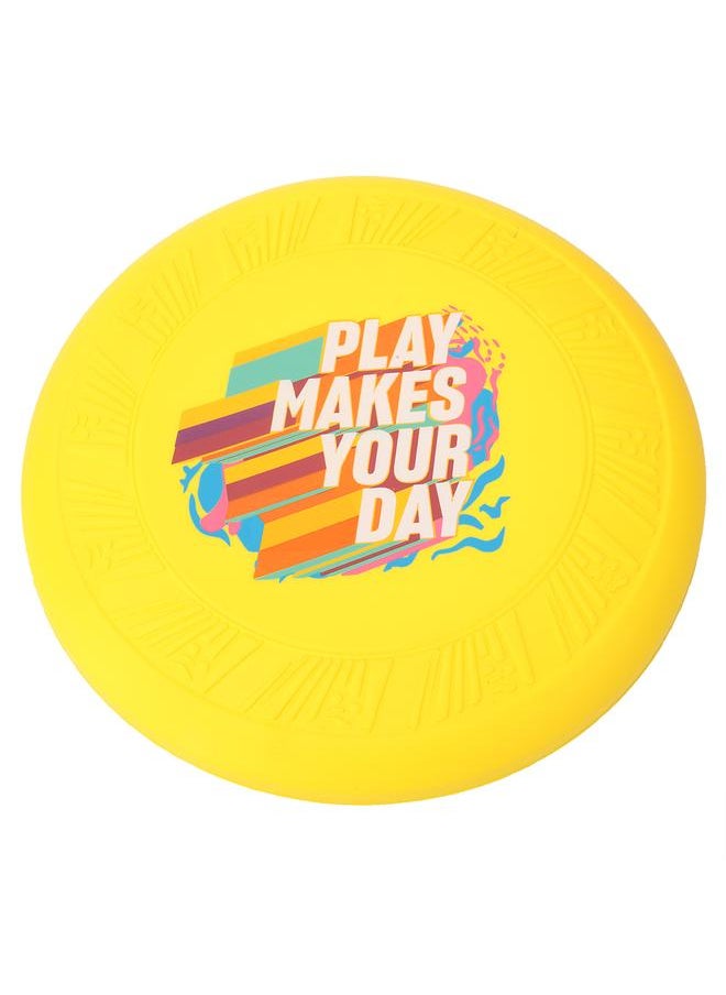 Outdoor Sport PU Children Kid Flying Disc Playing Throwing and Catching Toy Yellow